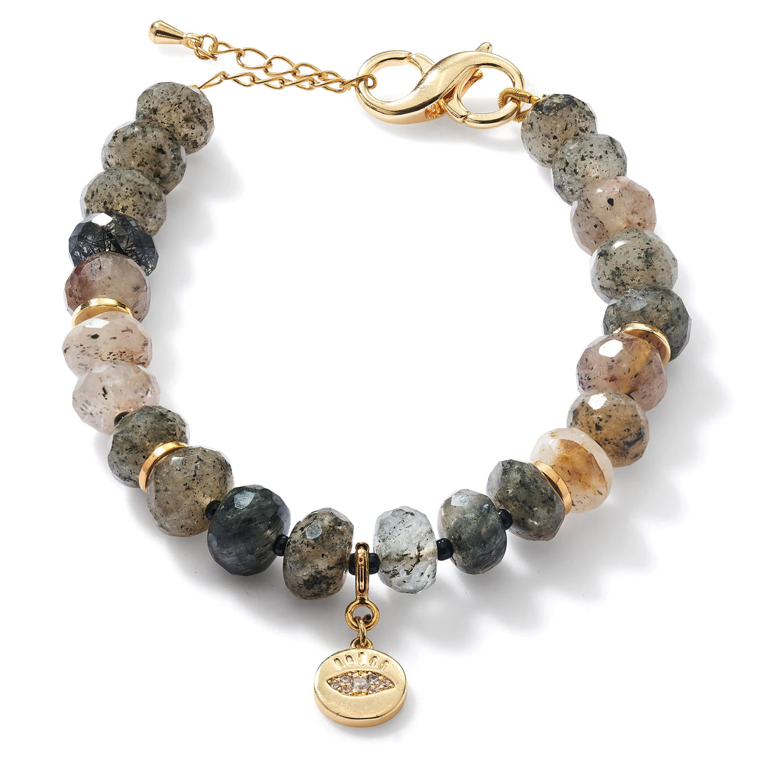 Black Rutilated Quartz bracelet