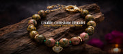 Unakite Gemstone Bracelet