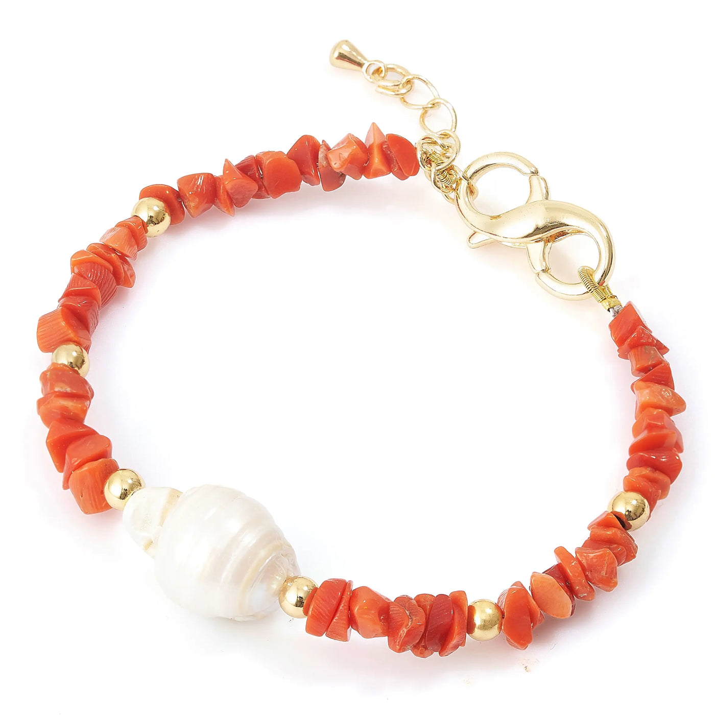 Coral With Baroque Pearl (Female)
