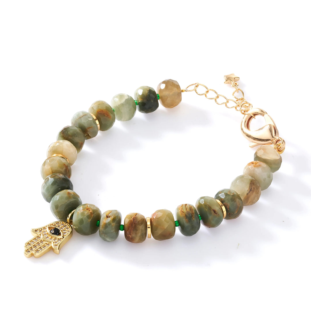 Green Cat’s Eye Faceted Female