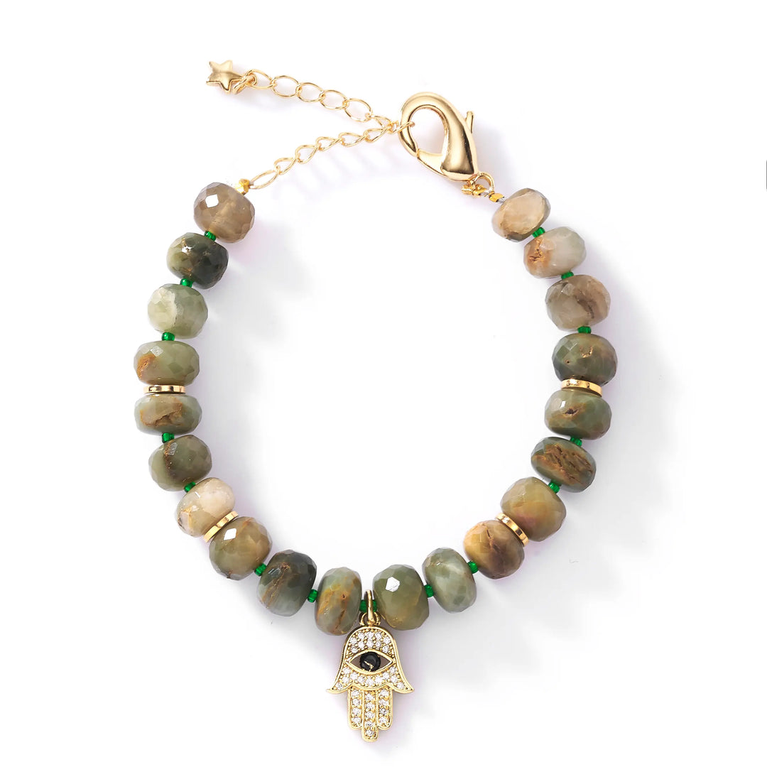 Green Cat’s Eye Faceted Female