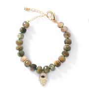 Green Cat’s Eye Faceted Female