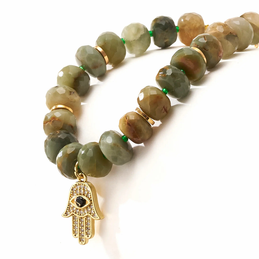 Green Cat’s Eye Faceted Female