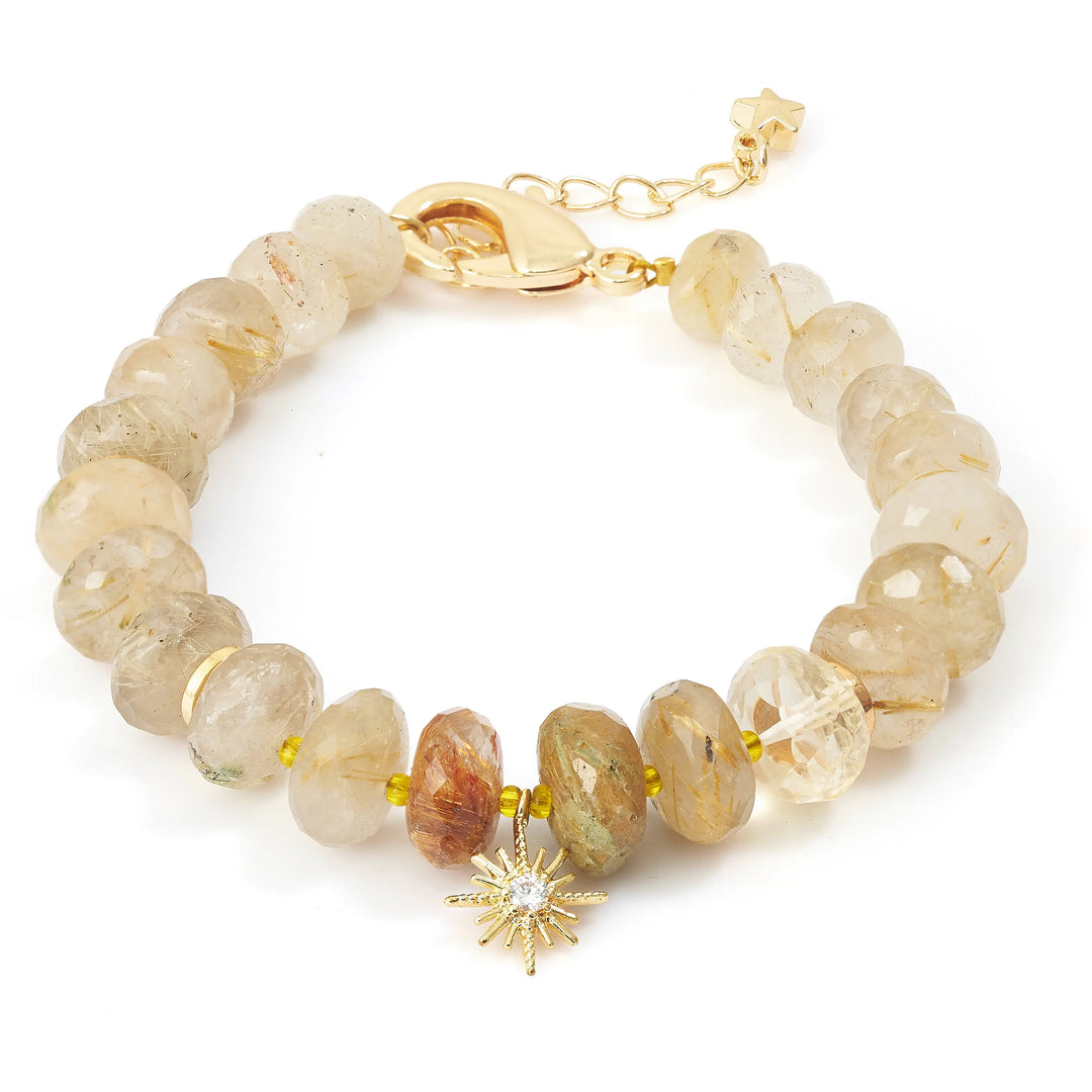 Golden Rutilated Quartz bracelet