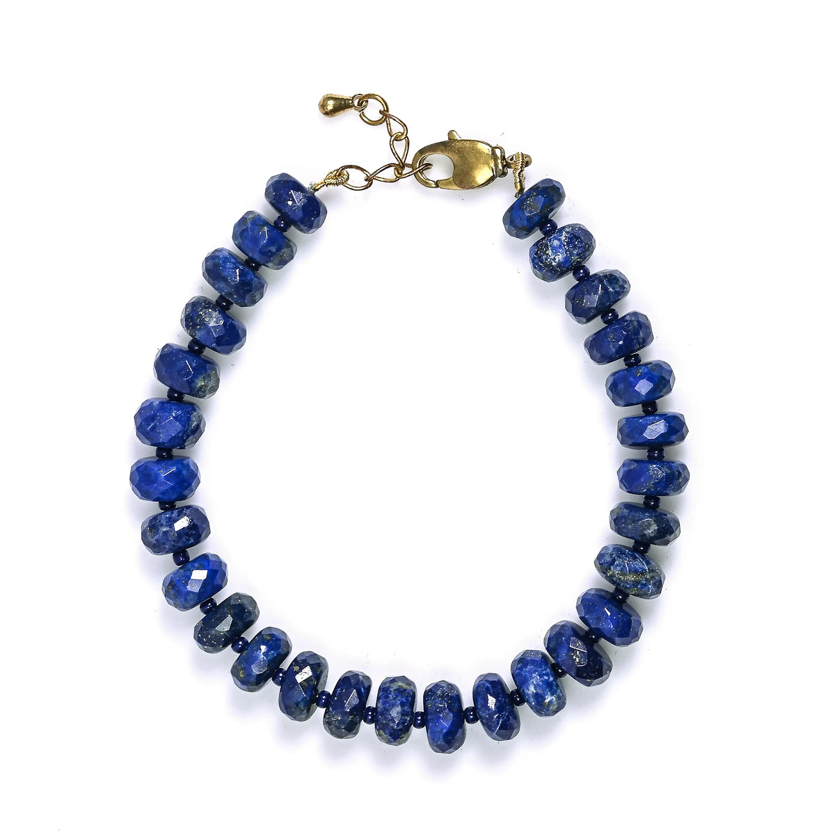 Blue Lapis Lazuli Male Bracelet 2