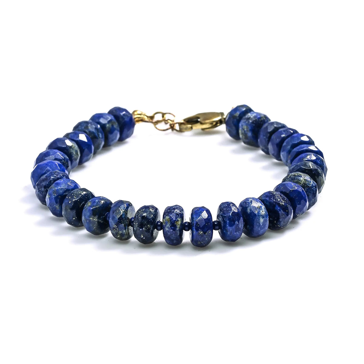 Blue Lapis Lazuli Male Bracelet 1