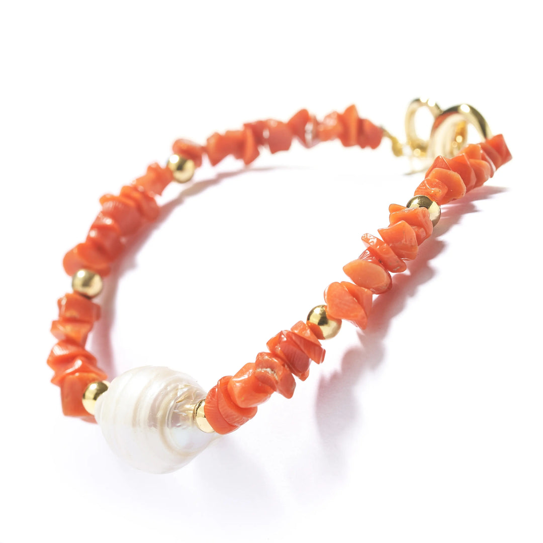 Coral With Baroque Pearl (Female)