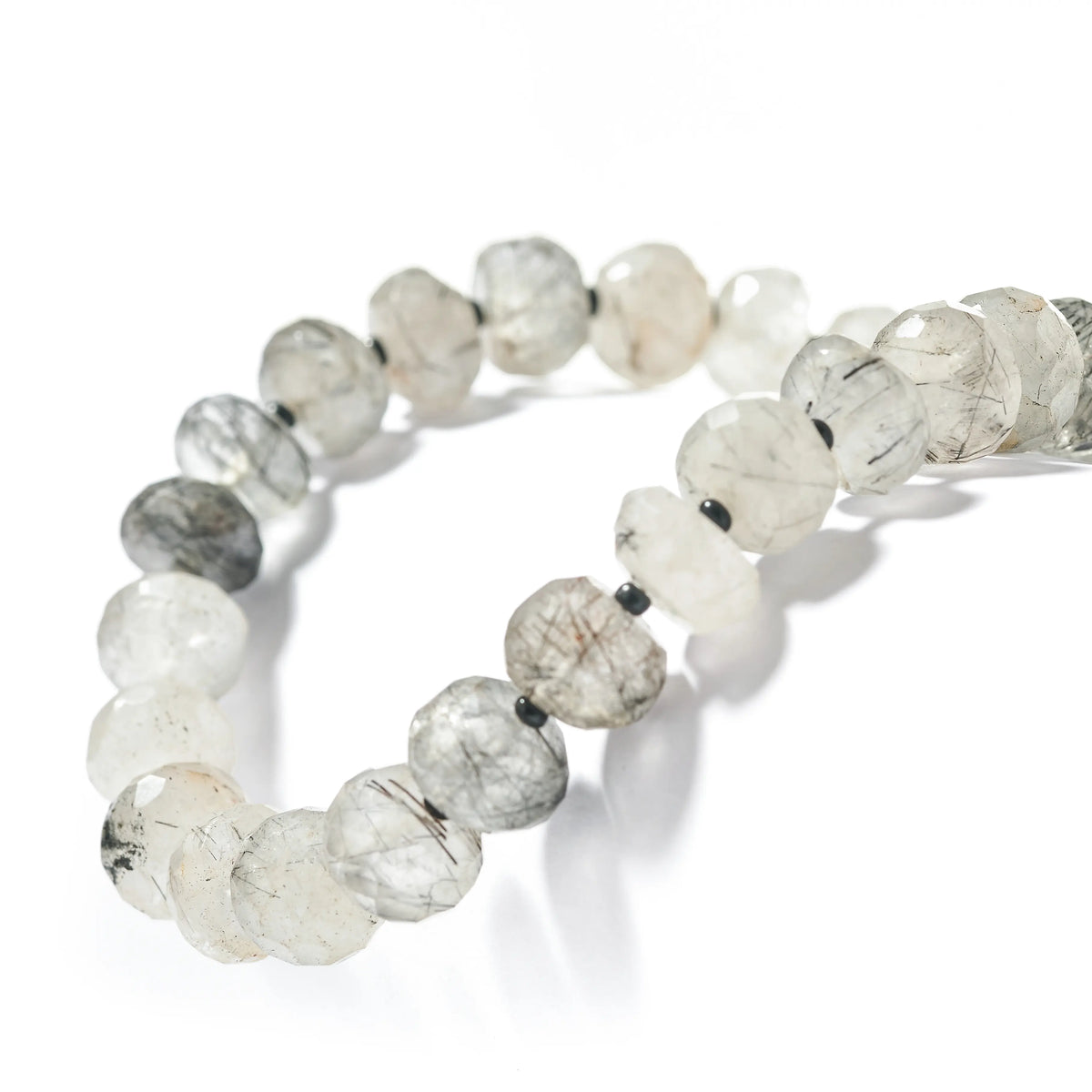 Black Rutilated Quartz Male Bracelet 3