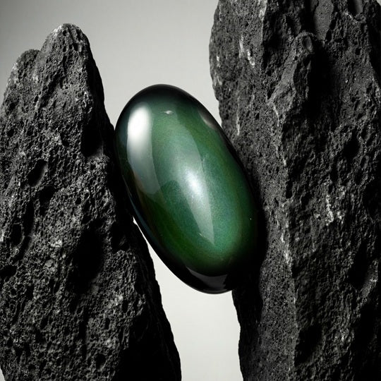 Rainbow Sheen Palm Stone - Namah Crystals World